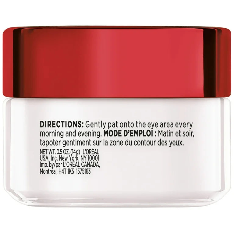 L'Oreal Paris Revitalift Anti-Wrinkle, Firming Eye Cream, Fragrance Free, 0.5 oz