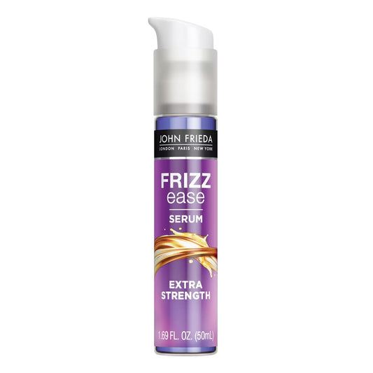 John Frieda Frizz Ease Extra Strength Hair Serum, Nourishing Treatment Argan, Coconut, and Moringa Oil - 1.69 fl oz